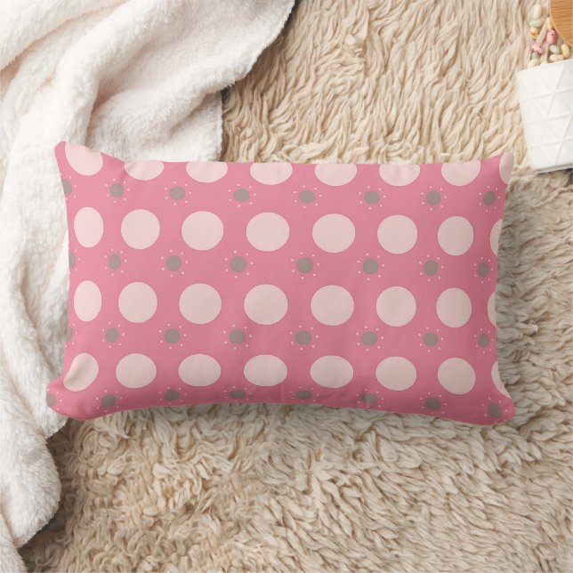 Coussin Rectangle Papier cadeau rose pois wrapping paper (Couverture)