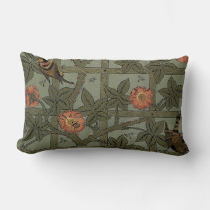 Coussin Rectangle Papier peint à motif treillis de William Morris