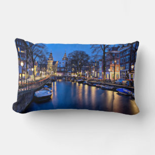 Coussin Rectangle Papier peint de nuit d'Amsterdam-67657