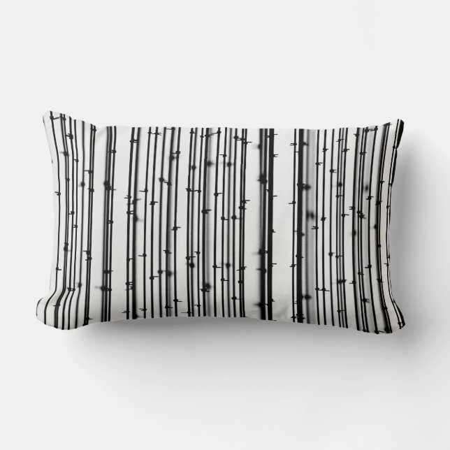 Coussin Rectangle Papier peint en bambou (Recto)