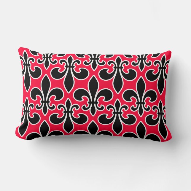 Coussin Rectangle Papier peint Fleur De Lis (Recto)