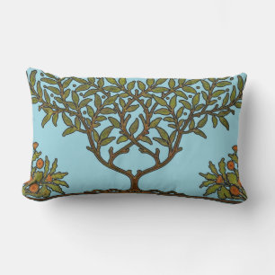 Coussin Rectangle Papier peint frise d'arbre de William Morris