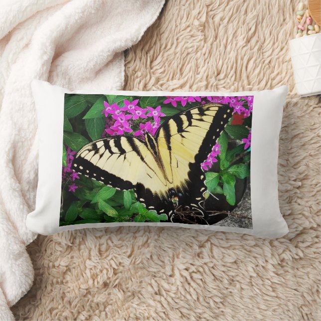 Coussin Rectangle Papillon à queue épaisse de tigre orientale #1 (Couverture)