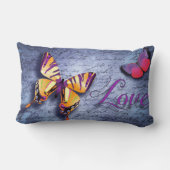 Coussin Rectangle Papillon Aimer Purple Pink Jeu Décoratif (Verso)