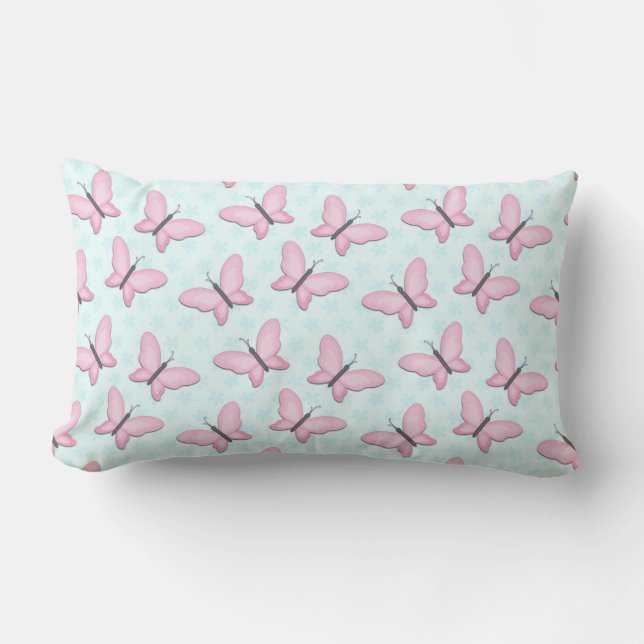 Coussin Rectangle Papillon Art pour les jeunes (Recto)