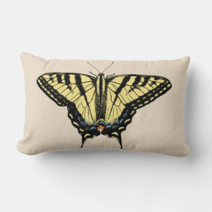 Coussin Rectangle Papillon Southwestern jaune Swallowtail