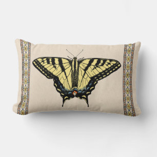Coussin Rectangle Papillon Southwestern jaune Swallowtail