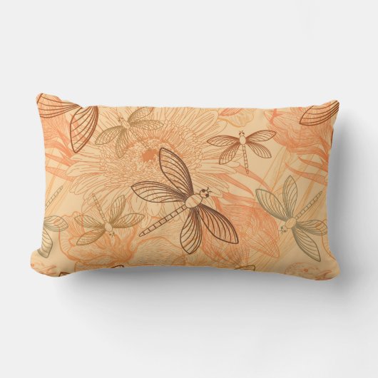 Coussin Rectangle papillons vintages modernes (Recto)