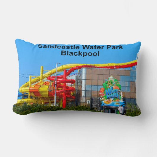 Coussin Rectangle Parc aquatique Sandcastle Blackpool (Recto)