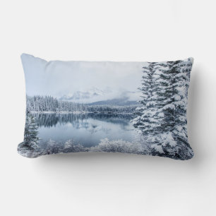 Coussin Rectangle Parc national Banff en hiver