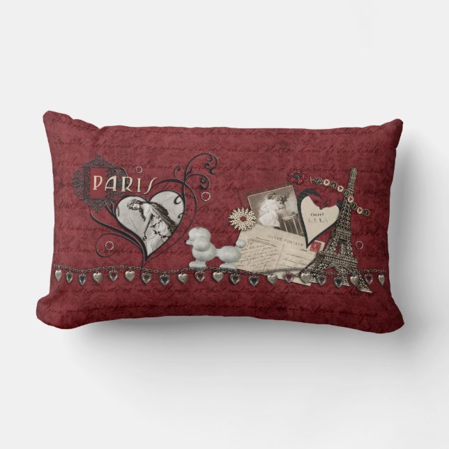 Coussin Rectangle Paris Romance (Recto)