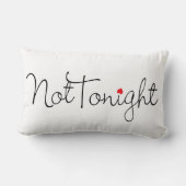 Coussin Rectangle Parler au lit ce soir/Pas ce soir (Verso)