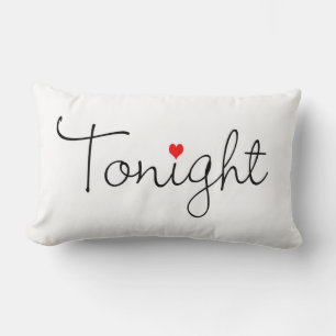Coussin Rectangle Parler au lit ce soir/Pas ce soir