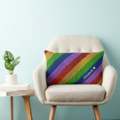 Coussin Rectangle Parties scintillant arc-en-ciel brillante et étinc (Chaise)
