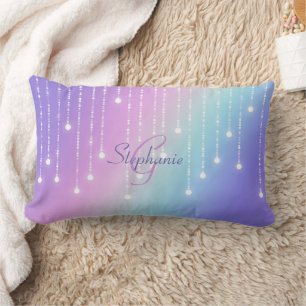 Coussin Rectangle Parties scintillant arc-en-ciel céleste Drivers No