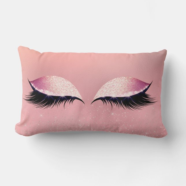 Coussin Rectangle Parties scintillant des cils Glam Make Up Blush Pa (Recto)