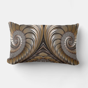 Coussin Rectangle Parties scintillant diamant, bronze, or et marbre