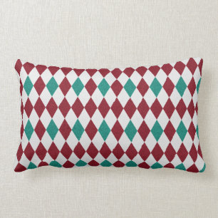 Coussin Rectangle Parties scintillant Diamant Rouge et Bleu