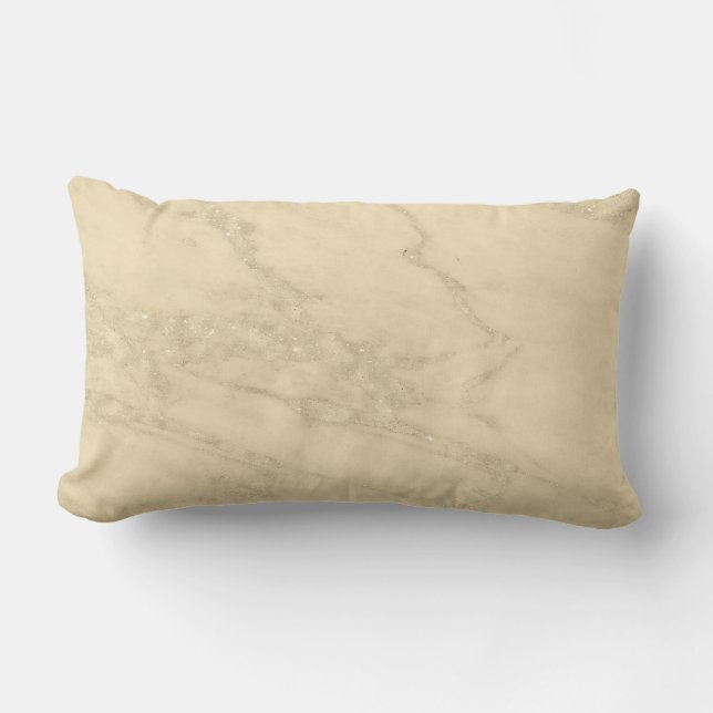 Coussin Rectangle Parties scintillant en marbre de luxe Champagne Go (Recto)