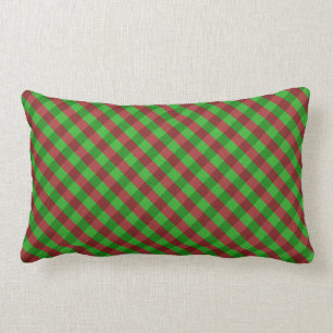 Coussin Rectangle Parties scintillant rouge et verte