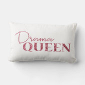 Coussin Rectangle Parties scintillantes roses d'or de la Reine de (Verso)