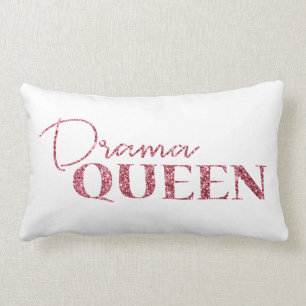 Coussin Rectangle Parties scintillantes roses d'or de la Reine de