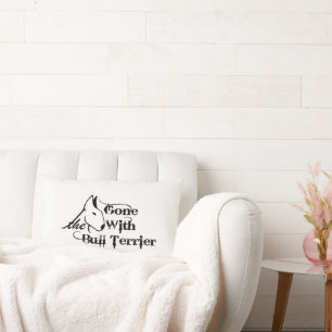 Coussin Rectangle Partis avec les amoureux de les chiens du BULL TER