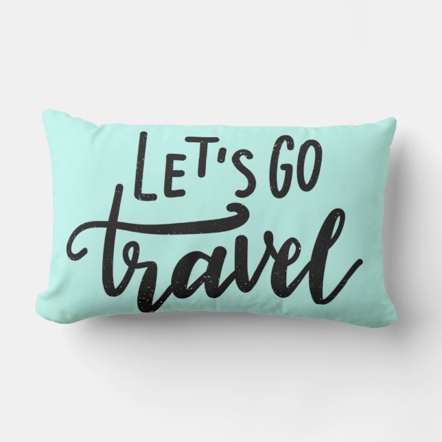 Coussin Rectangle Partons voyage (Recto)