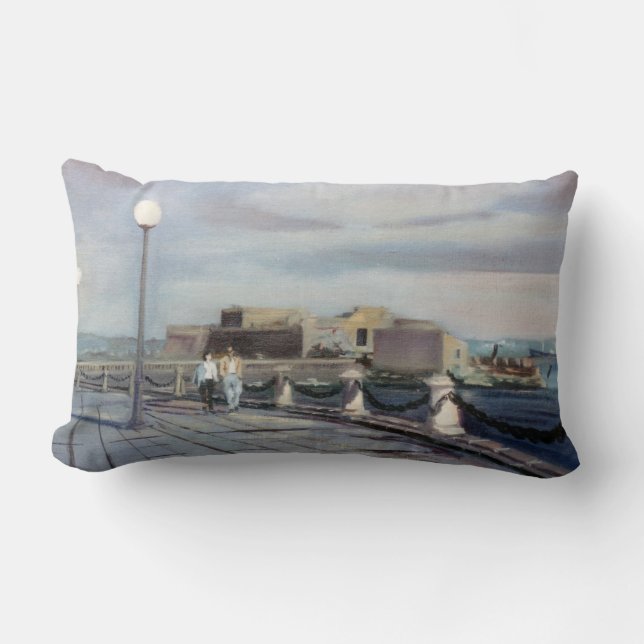 Coussin Rectangle Paseo del Parrote (La Corogne) (Recto)