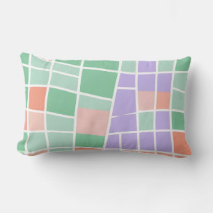 Coussin Rectangle Pastel À damiers Cottagecore Printemps Chaud Moder