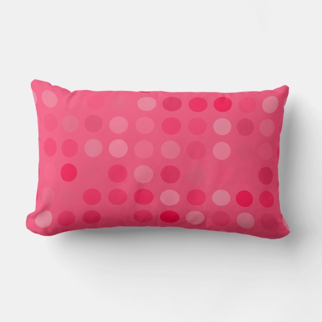 Coussin Rectangle pastèque points roses (Recto)