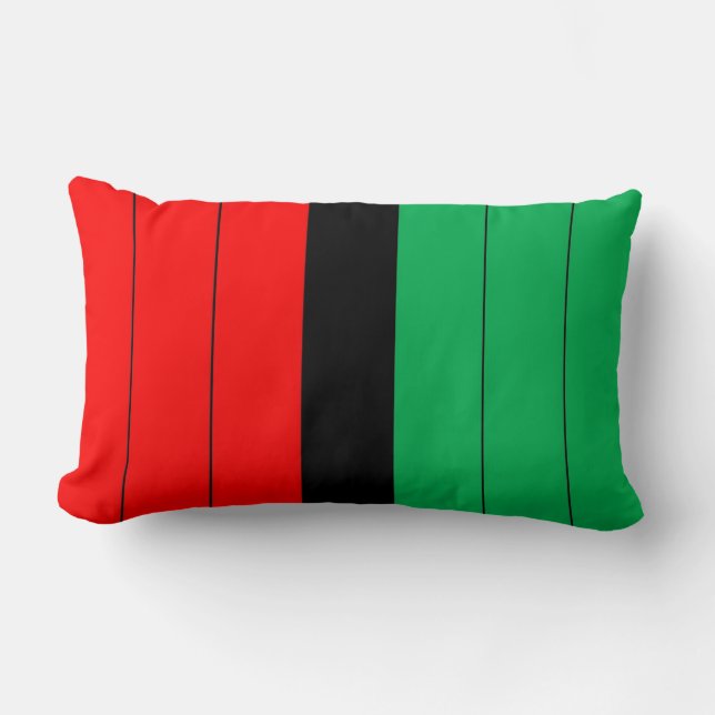 Coussin Rectangle Patterns de Kwanzaa Colors (Recto)