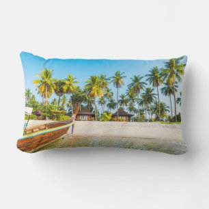 Coussin Rectangle Pavillons sur la plage   Ko Mook, Thaïlande