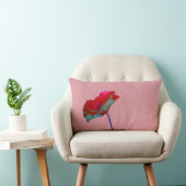 Coussin Rectangle Pavot bleu rouge rose (Chair)