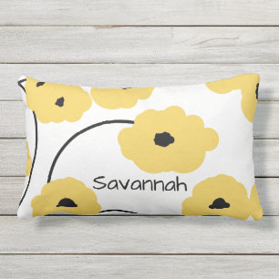 COUSSIN RECTANGLE PAVOTS JAUNES ET NOIRS DE PILLOW_MOD CHIC