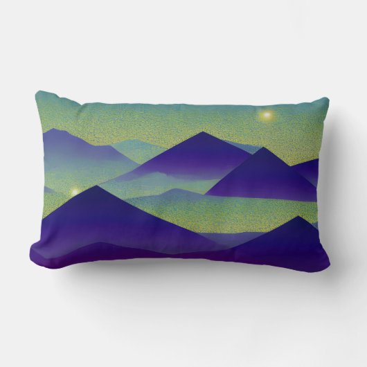 Coussin Rectangle Paysage abstrait Étoile tombée 23 (Recto)