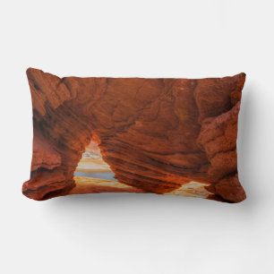 Coussin Rectangle Paysage de grotte de grès érodé