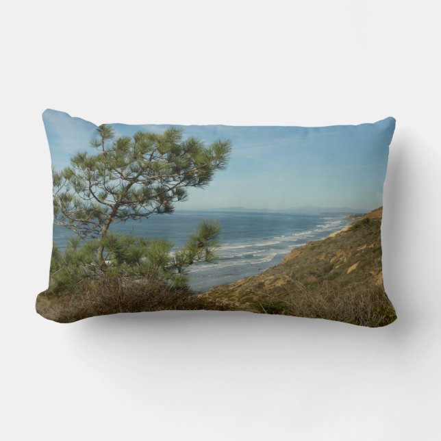 Coussin Rectangle Paysage de Torrey Pine et de la côte californienne (Recto)