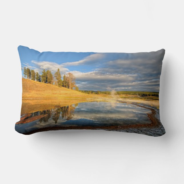 Coussin Rectangle Paysage de Yellowstone (Recto)