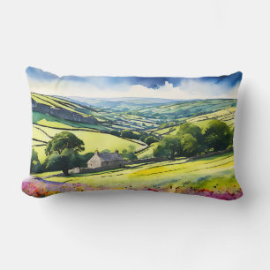 Coussin Rectangle Paysage étendu "Stonedale" Yorkshire Dales Scène