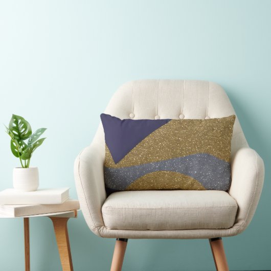 Coussin Rectangle Paysage marin abstrait Vagues fracturées 10 (Chaise)
