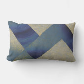 Coussin Rectangle Paysage maritime Abstrait fracturé Zig Zag Waves 0 (Recto)