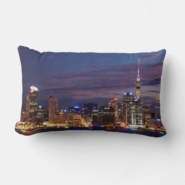 Coussin Rectangle Paysage urbain d'Auckland City (Recto)