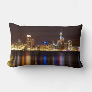 Coussin Rectangle Paysage urbain nocturne d'Auckland