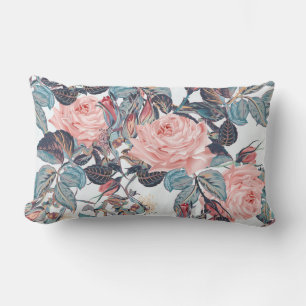 Coussin Rectangle Peach Roses