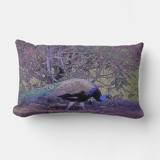 Coussin Rectangle Peacock décontracté (Recto)