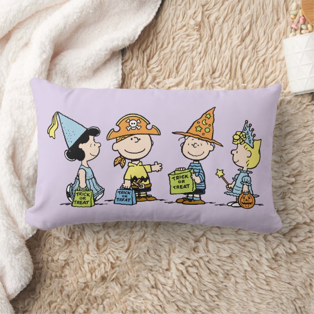Coussin Rectangle Peanuts Halloween Trick or Treaters (Couverture)