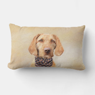 Coussin Rectangle Peinture à poils durs Vizsla - Jolie Art Original