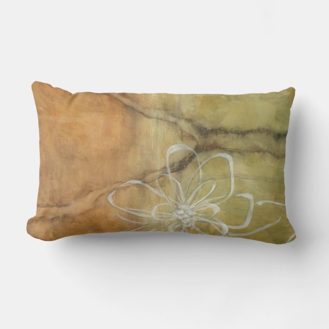 Coussin Rectangle Peinture Abstraite en silhouette sur Arrière - pla (Recto)