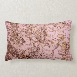 Coussin Rectangle Peinture acrylique Abstraite en cuivre